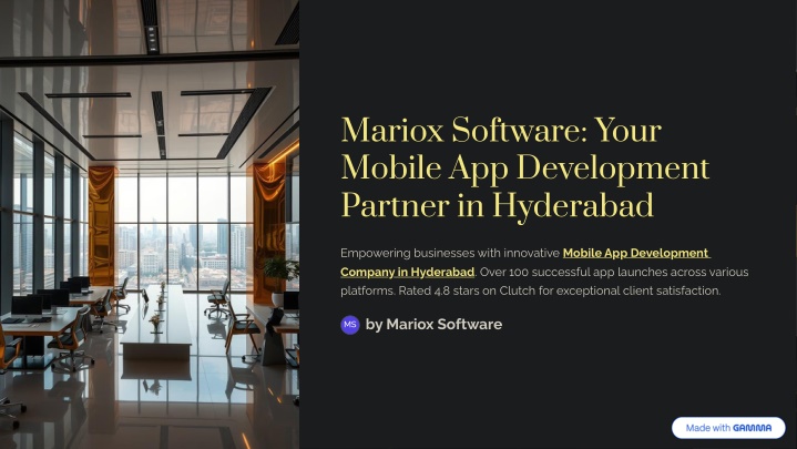 mariox software your mobile app development n.w