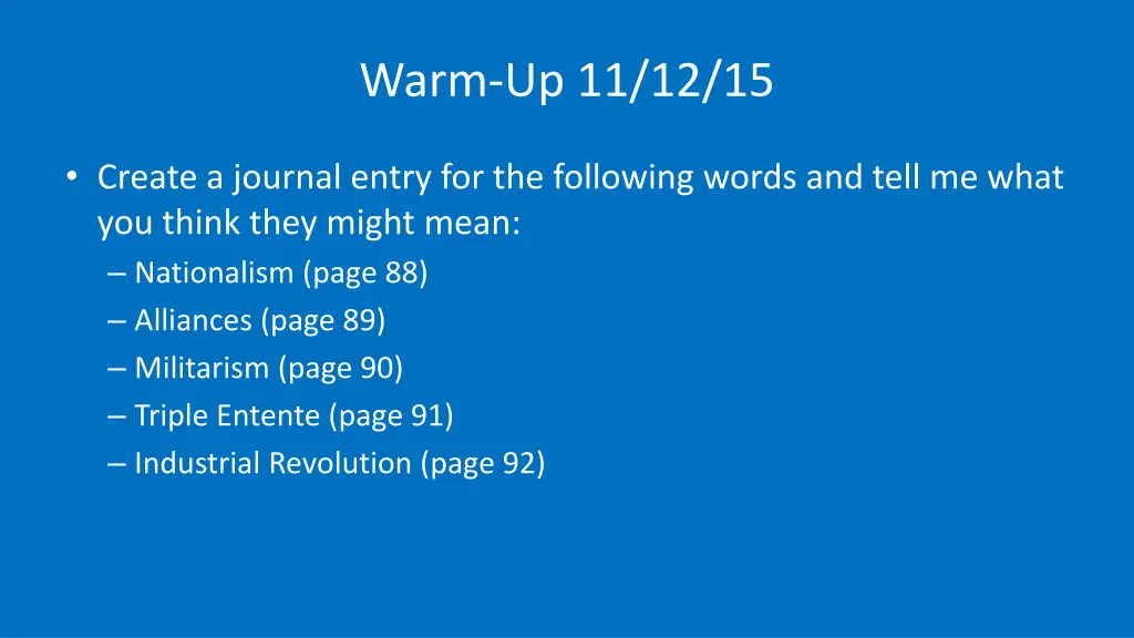 warm up 11 12 15 n.w