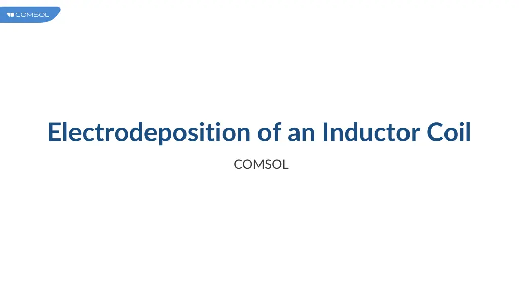 electrodeposition of an inductor coil n.w