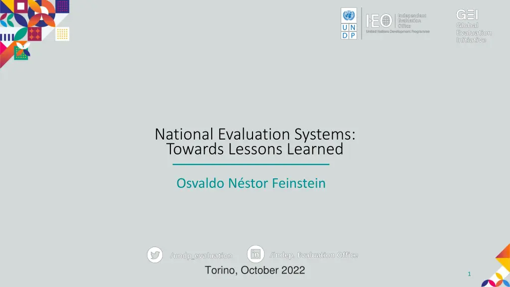 national evaluation systems towards lessons n.w