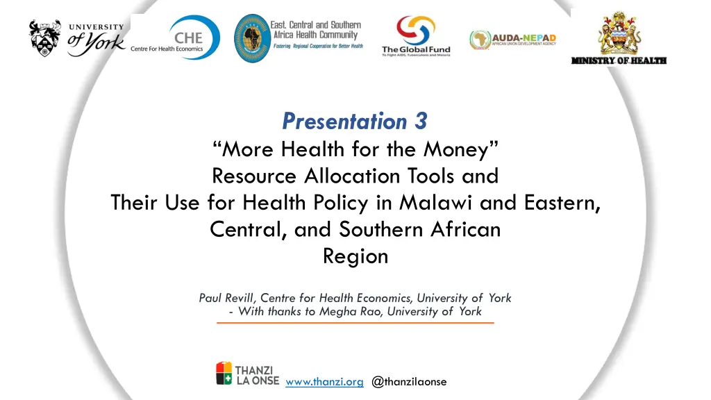 presentation 3 more health for the money resource n.w