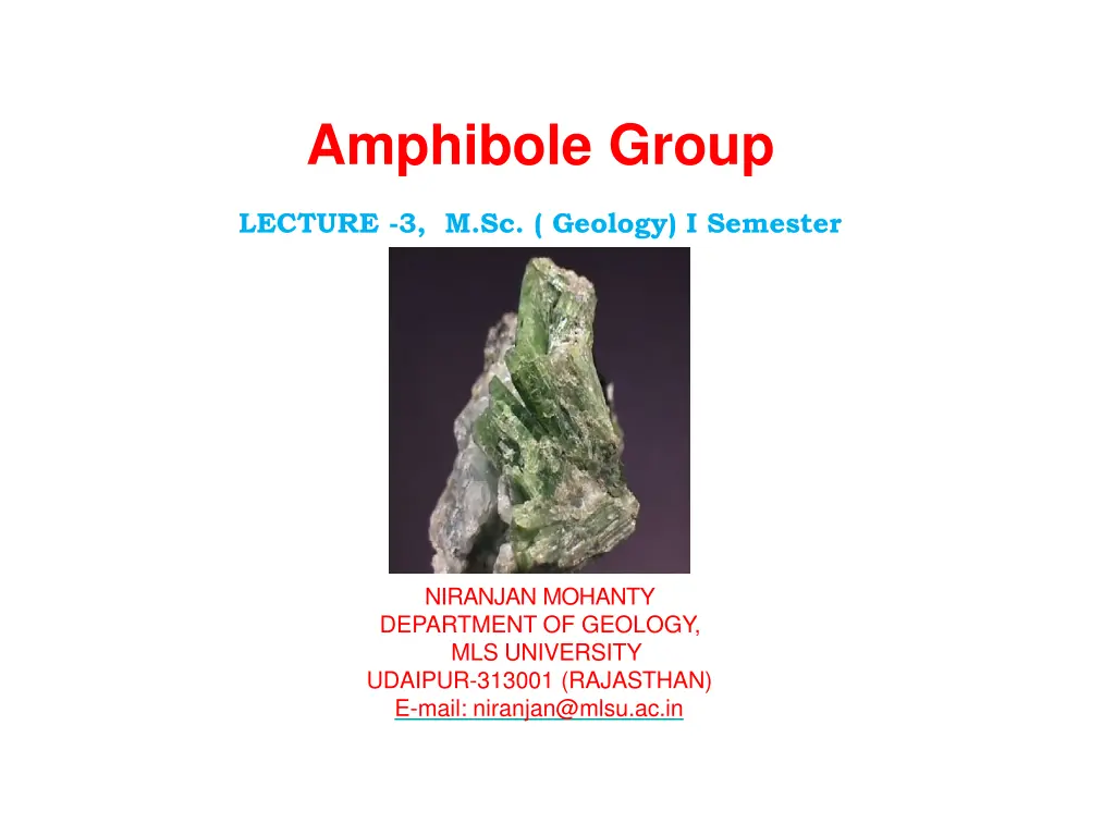 amphibole group n.w