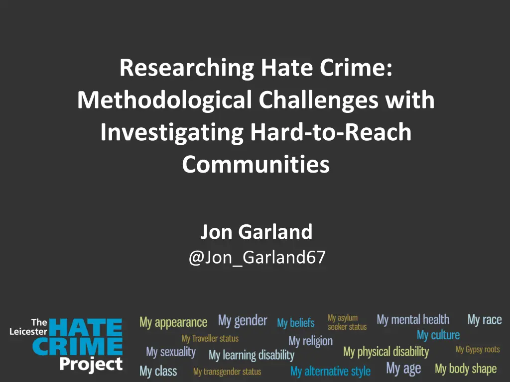 researching hate crime methodological challenges n.w