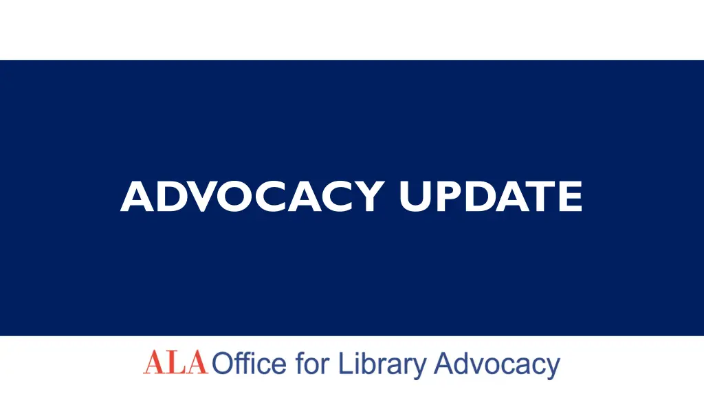 advocacy update n.w