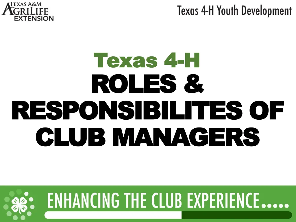 texas 4 texas 4 h h roles roles n.w