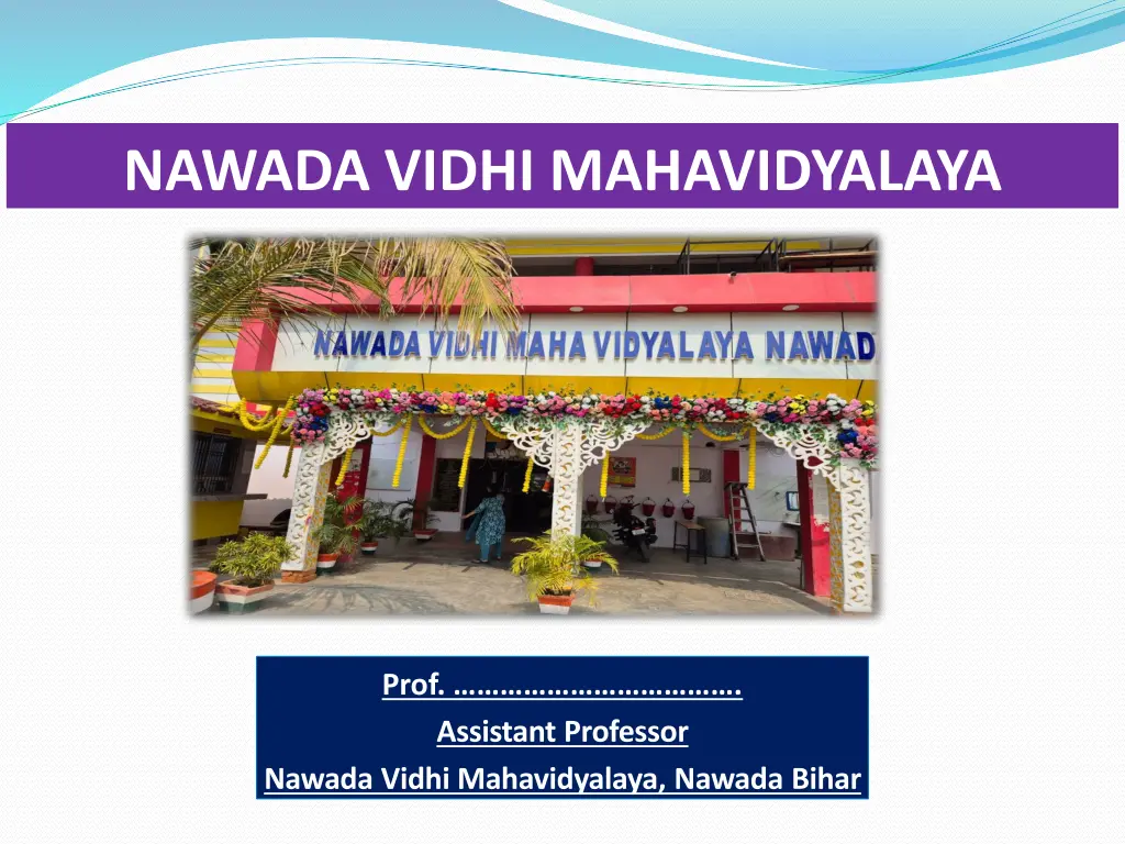 nawada vidhi mahavidyalaya n.w