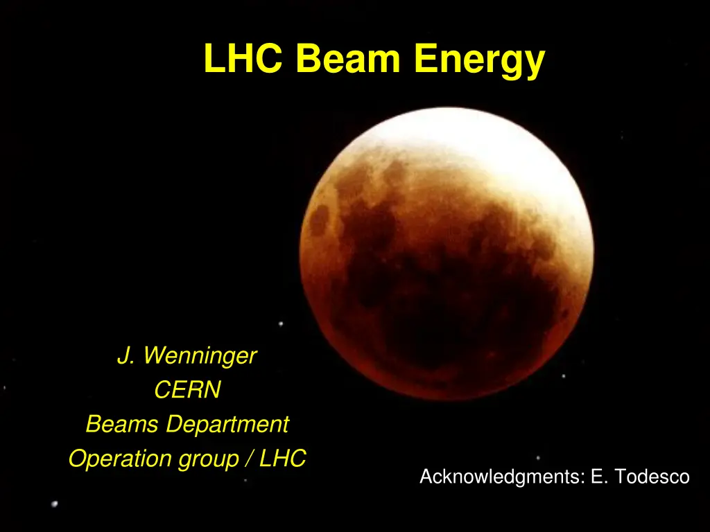 lhc beam energy n.w