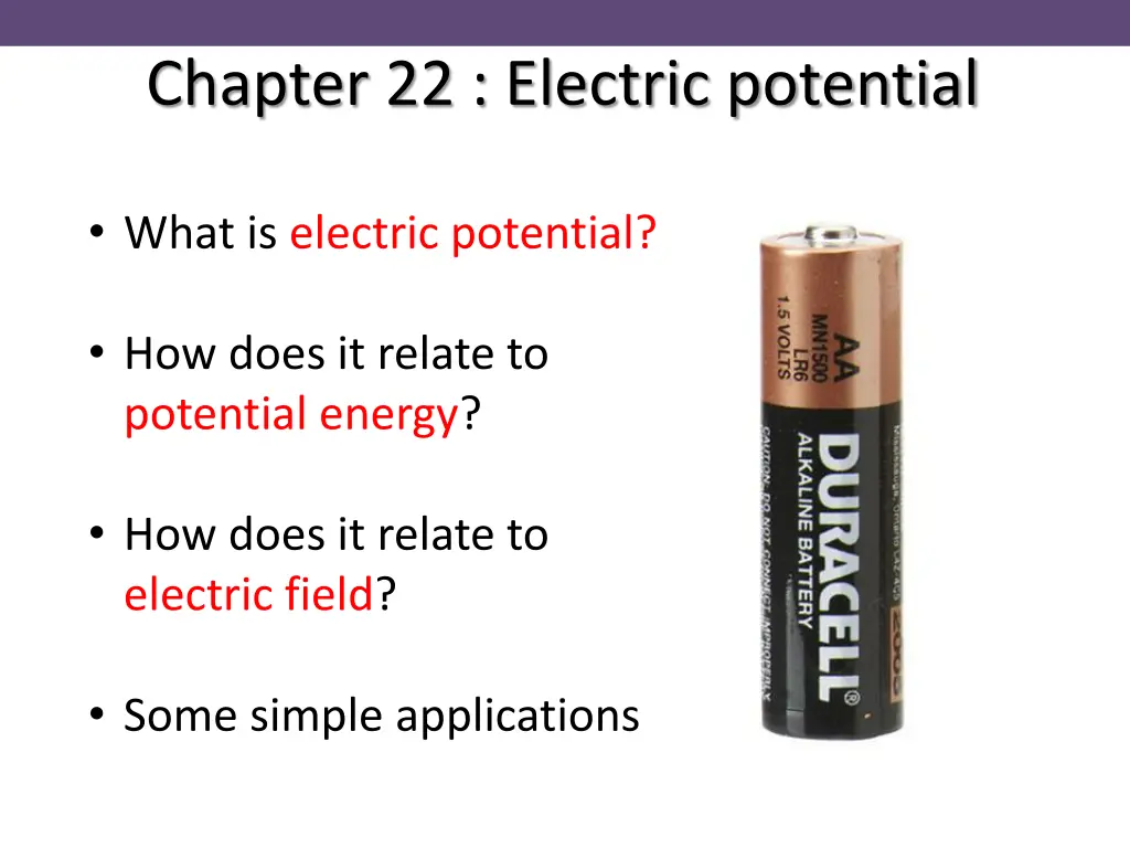 chapter 22 electric potential n.w