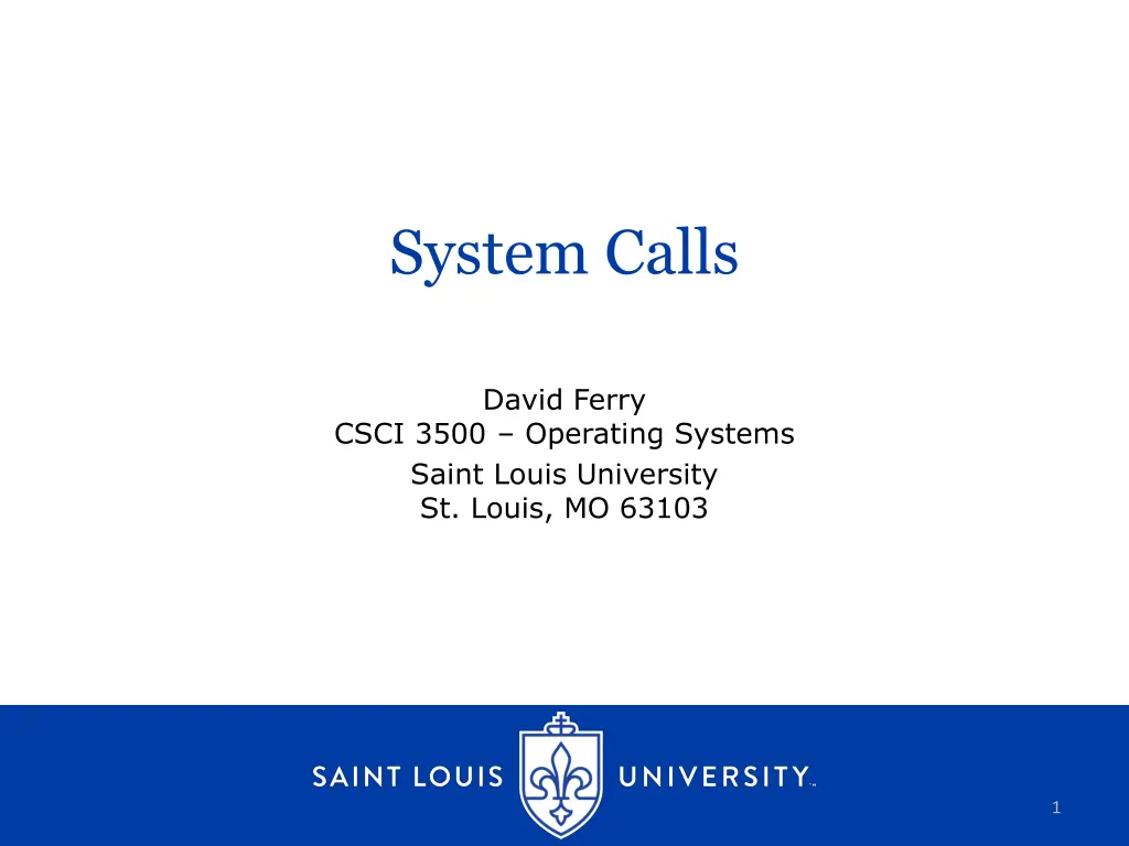 system calls n.w