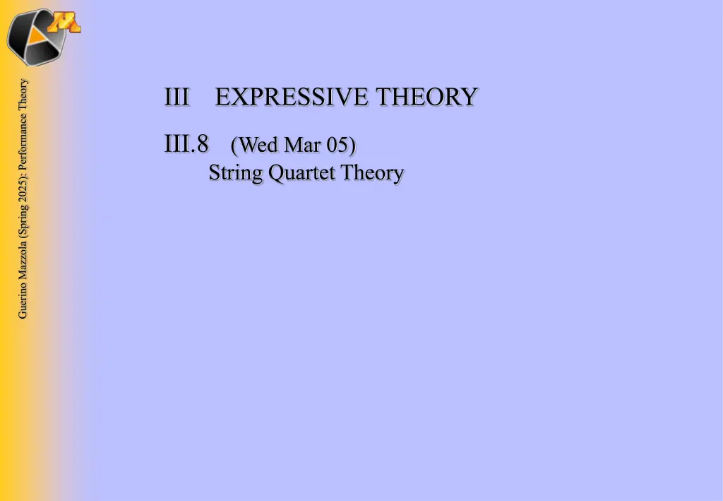 guerino mazzola spring 2025 performance theory n.w