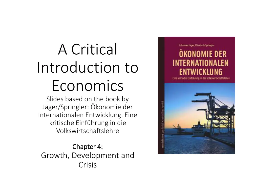 a critical introduction to economics slides based n.w