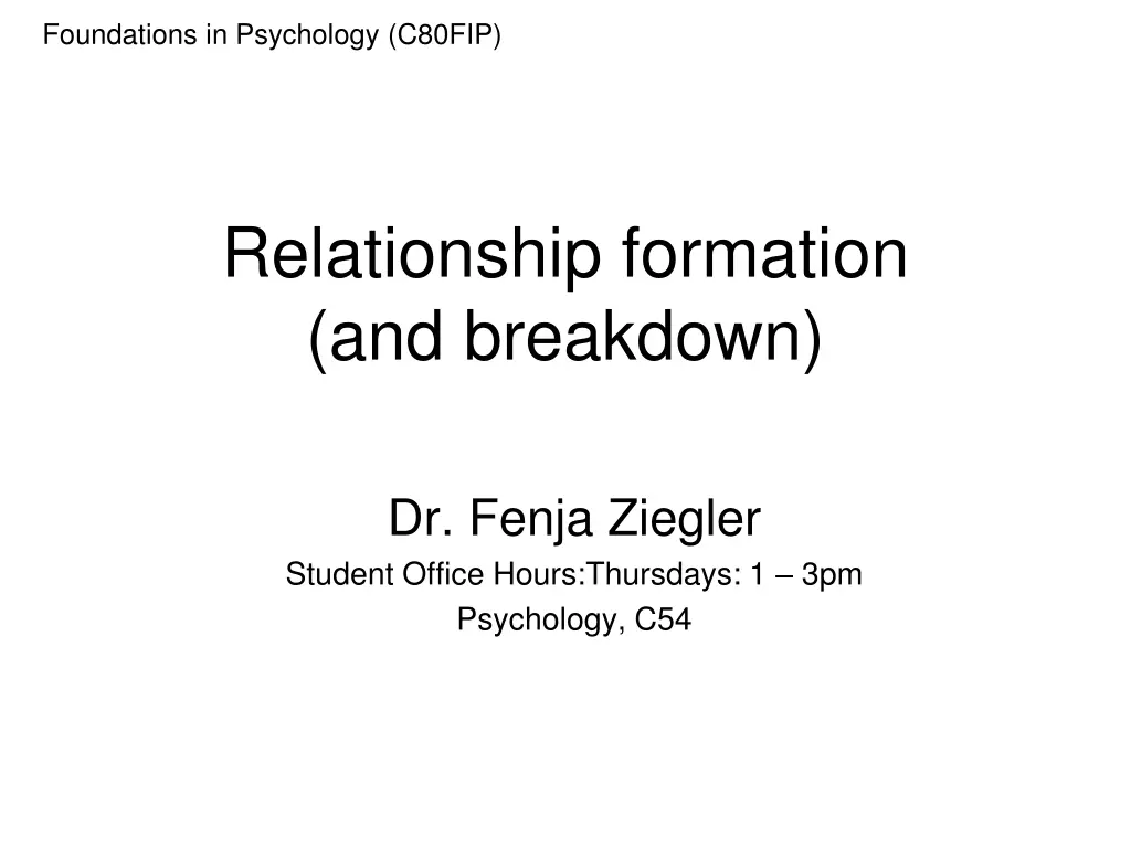 foundations in psychology c80fip n.w