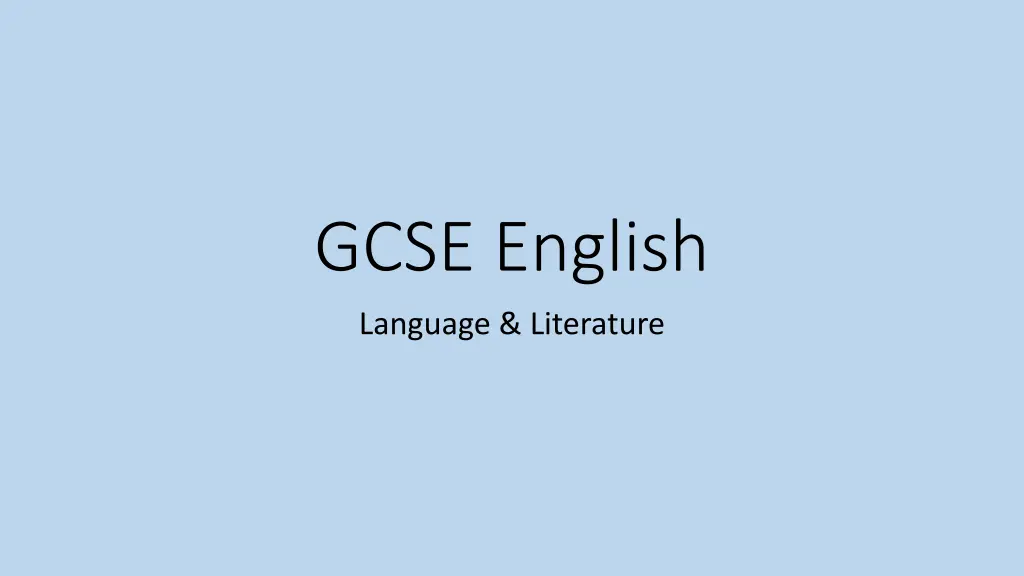 gcse english n.w