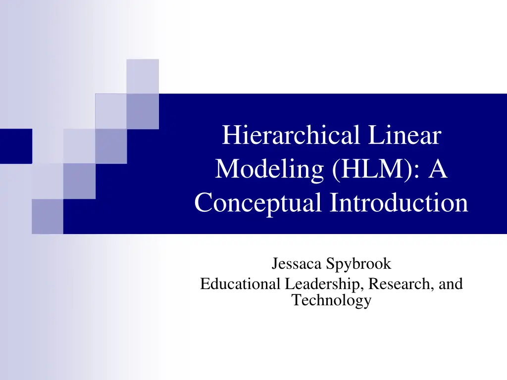 hierarchical linear modeling hlm a conceptual n.w