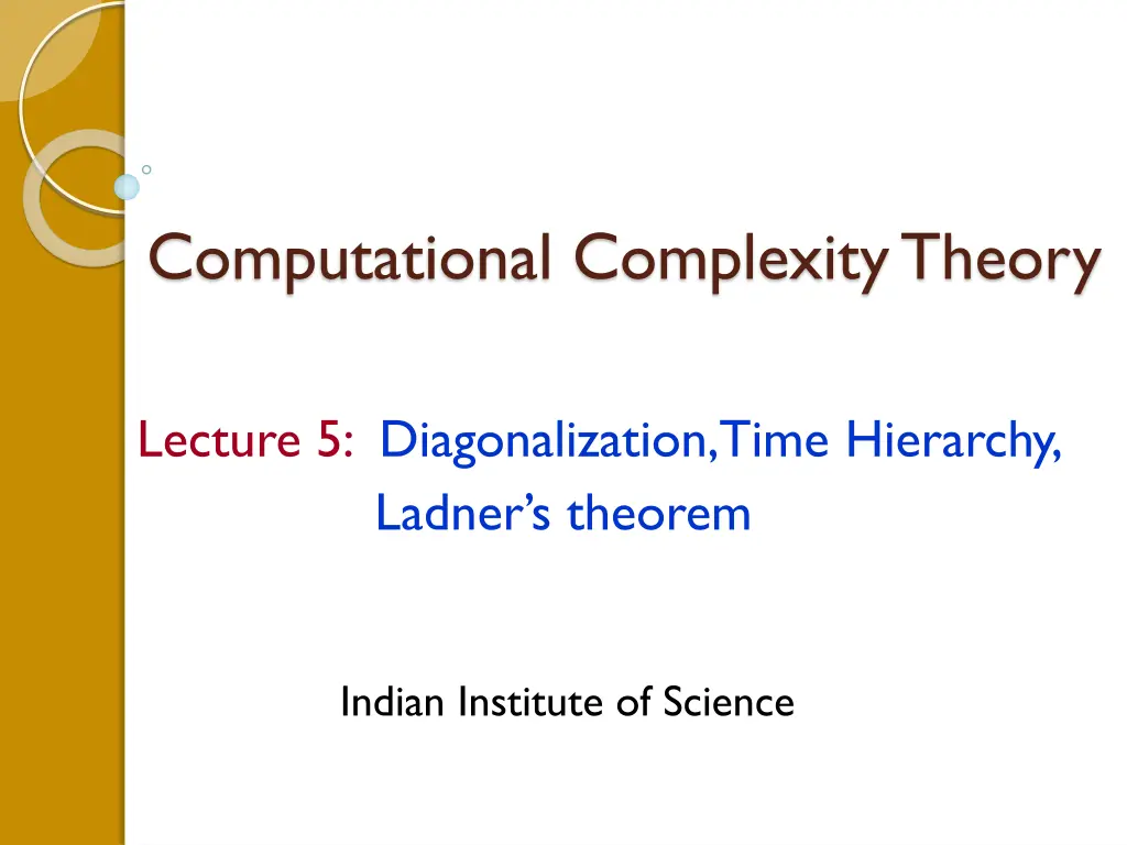 computational complexity theory n.w