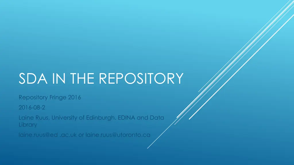 sda in the repository n.w