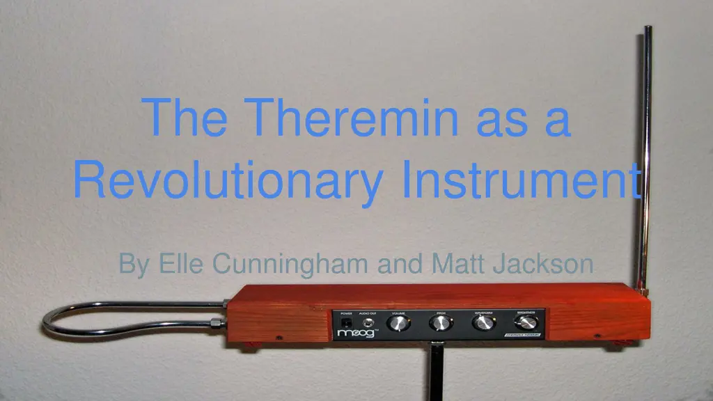 the theremin as a revolutionary instrument n.w