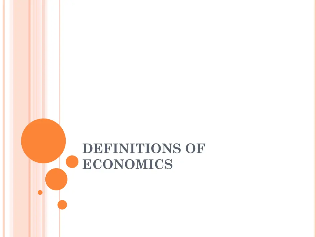 definitions of economics n.w