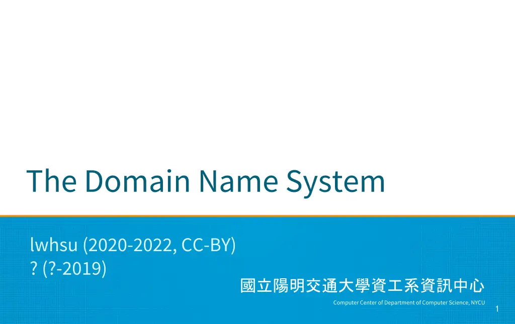 the domain name system n.w