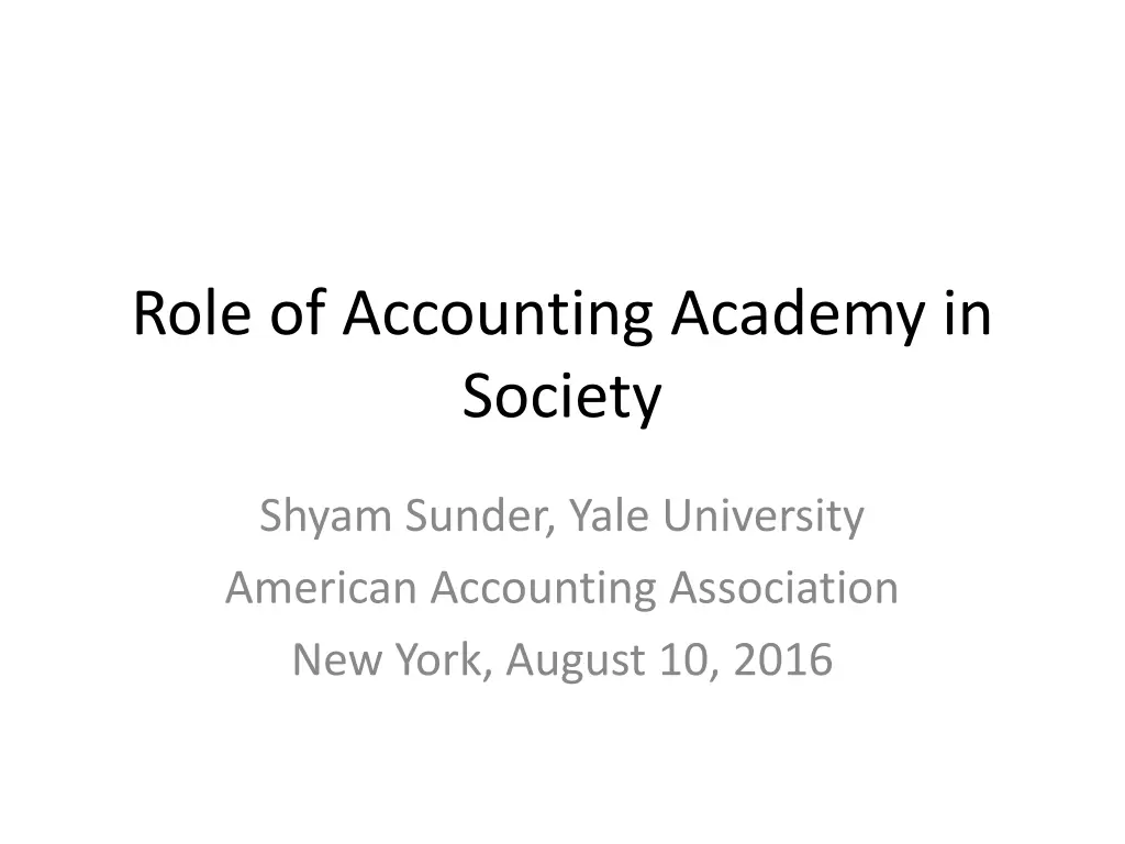 role of accounting academy in society n.w