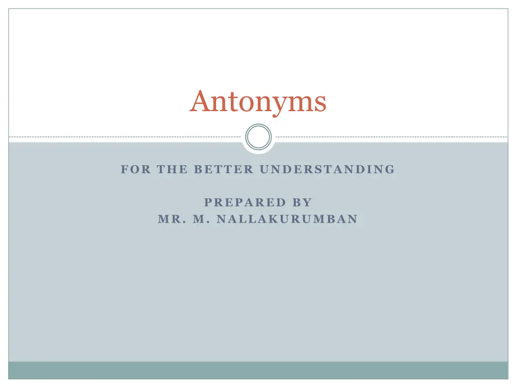 antonyms n.w