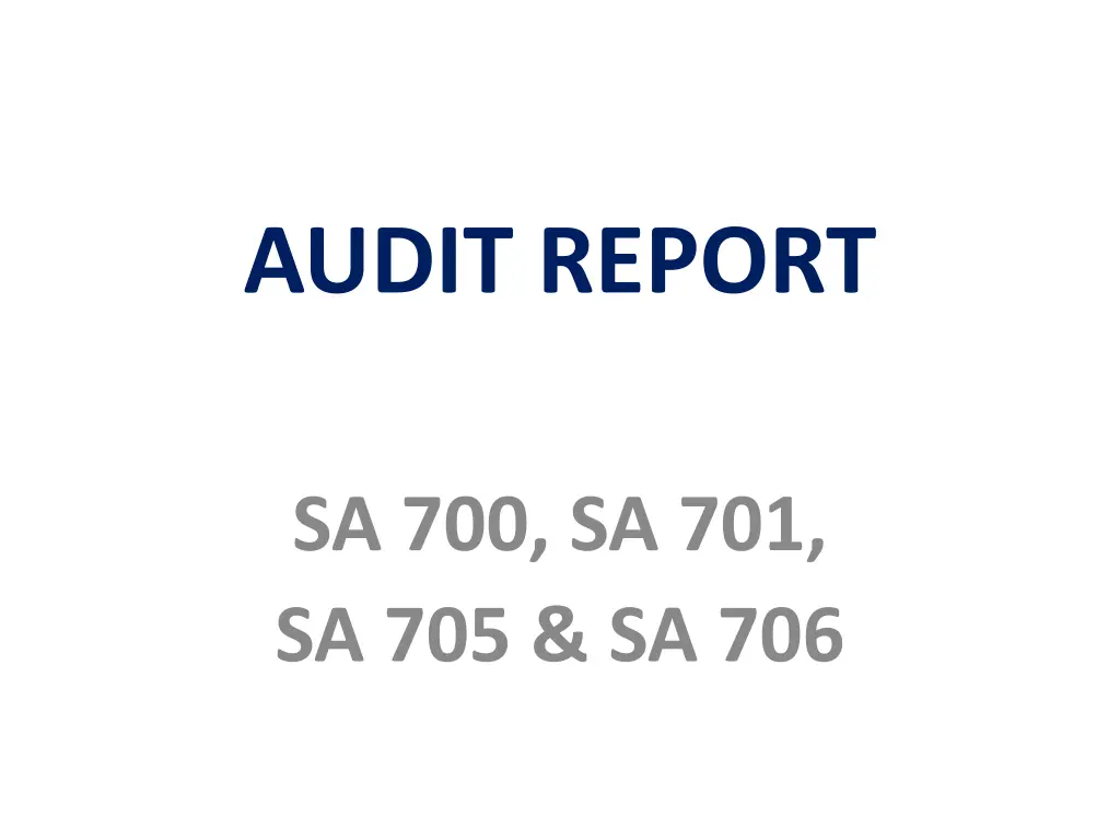 audit report n.w
