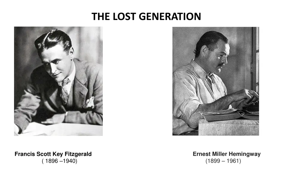 the lost generation n.w