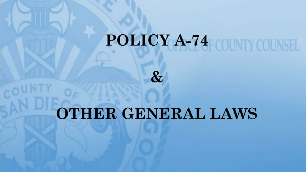 policy a 74 n.w