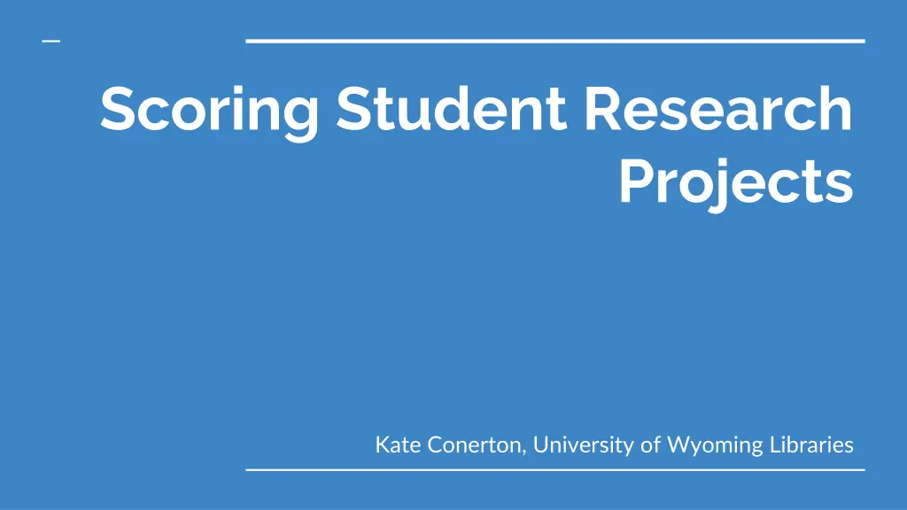 scoring student research n.w