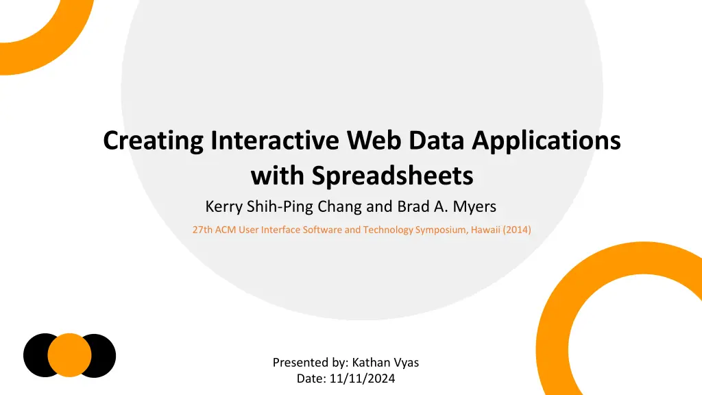 creating interactive web data applications with n.w