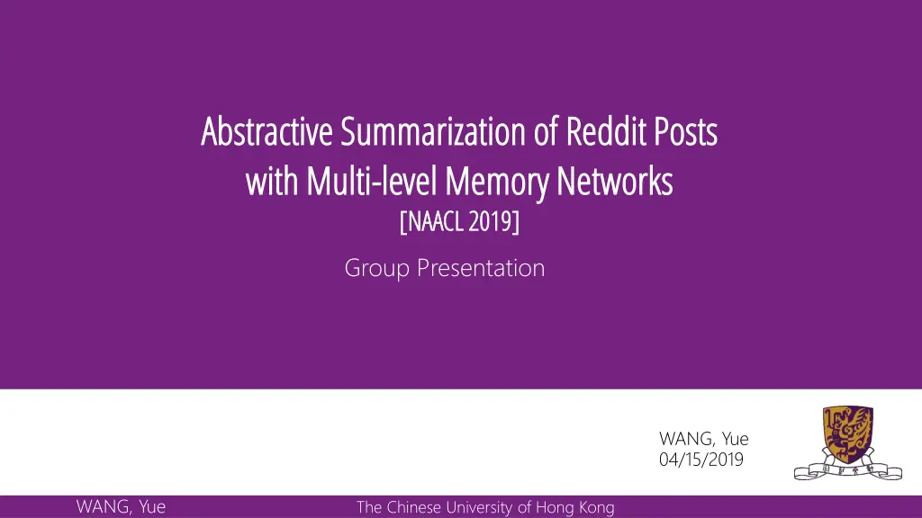 abstractive summarization of abstractive n.w