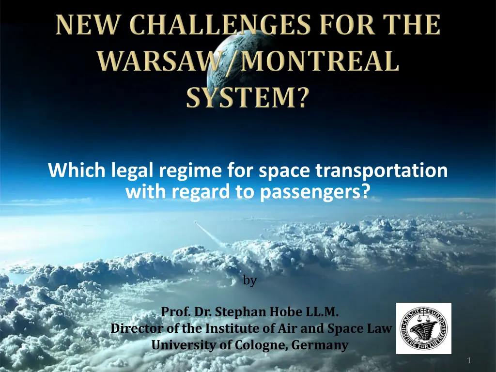 which legal regime for space transportation with n.w