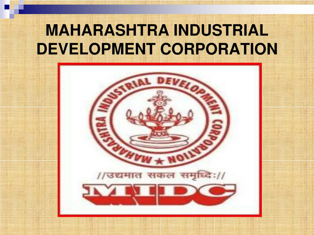 maharashtra industrial development corporation n.w
