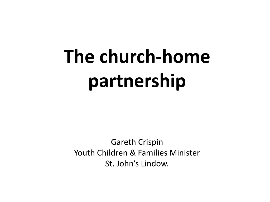 the church home partnership n.w