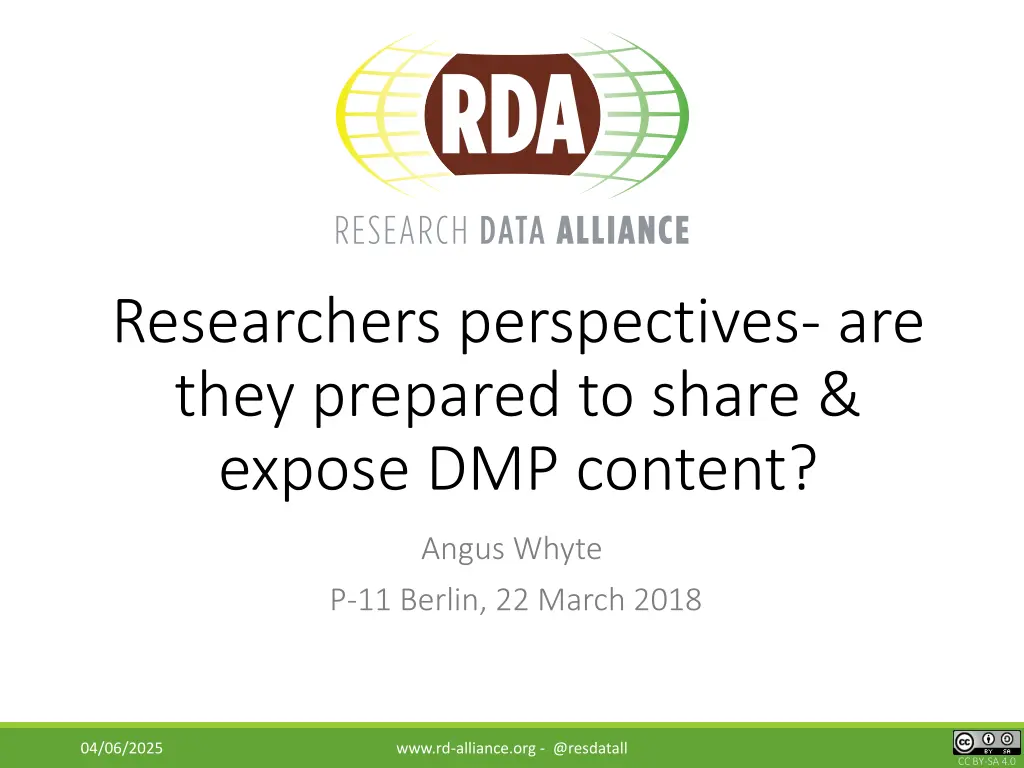 researchers perspectives are they prepared n.w