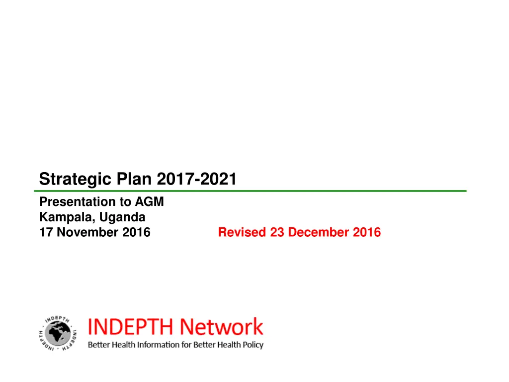 strategic plan 2017 2021 presentation n.w