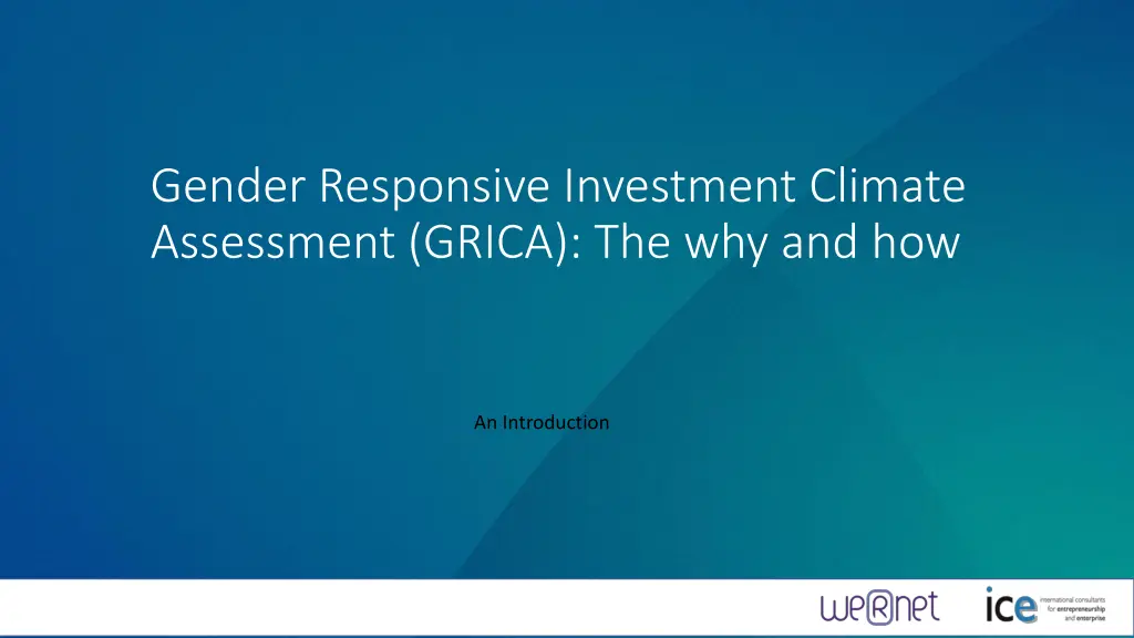 gender responsive investment climate assessment n.w