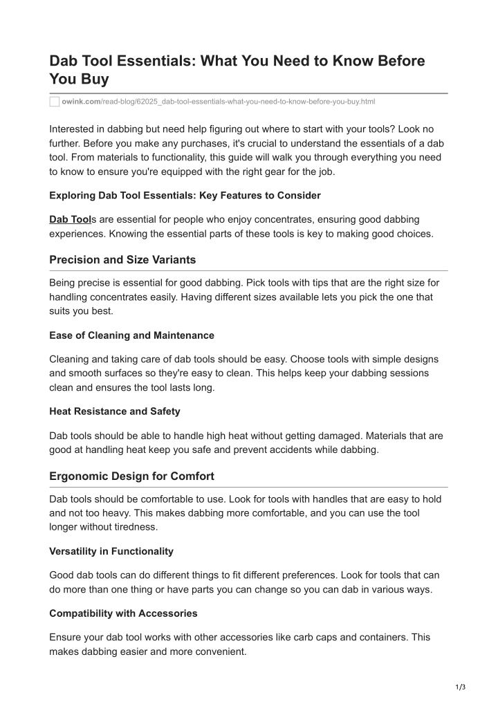 dab tool essentials what you need to know before n.w