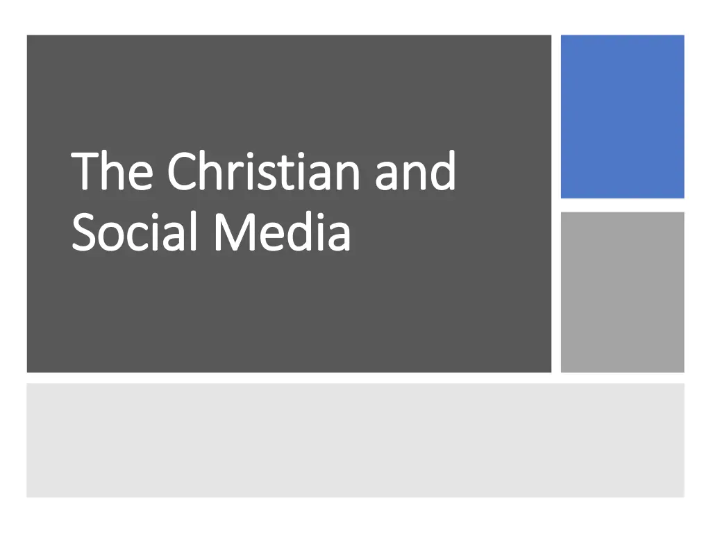 the christian and the christian and social media n.w