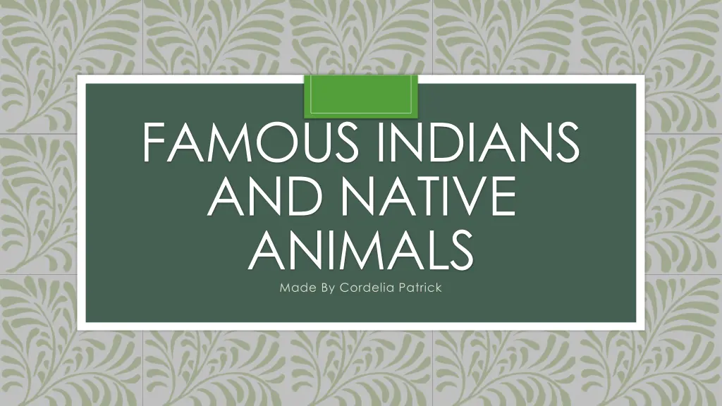 famous indians and native animals made n.w