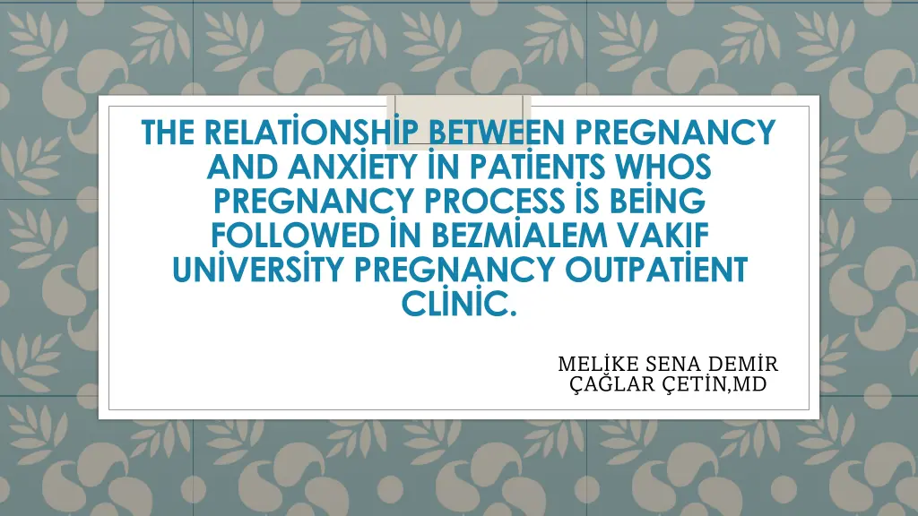 the relat onsh p between pregnancy n.w