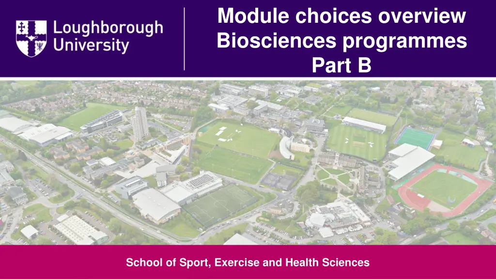 module choices overview biosciences programmes n.w