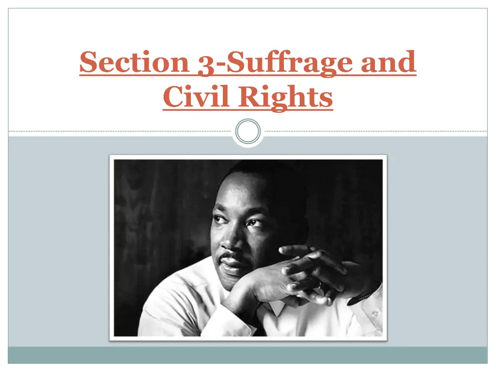 section 3 suffrage and civil rights n.w