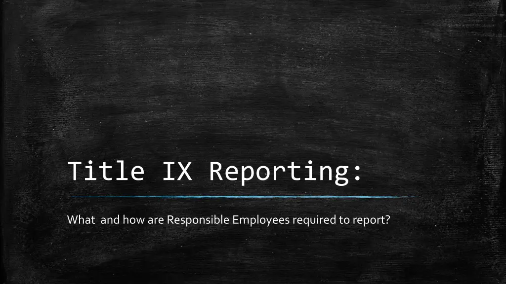 title ix reporting n.w