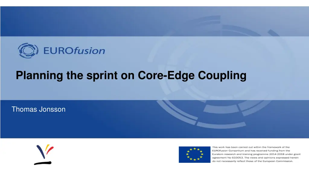 planning the sprint on core edge coupling n.w