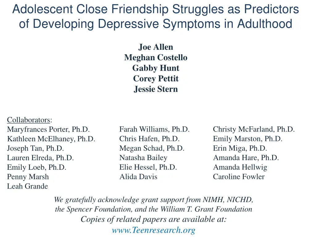 adolescent close friendship struggles n.w