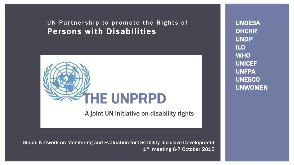 un partnership to promote the rights of persons n.w