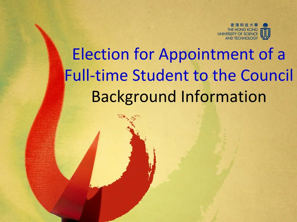 election for appointment of a full time student n.w