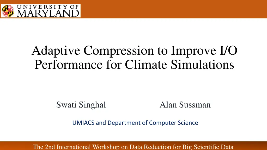 adaptive compression to improve i o performance n.w