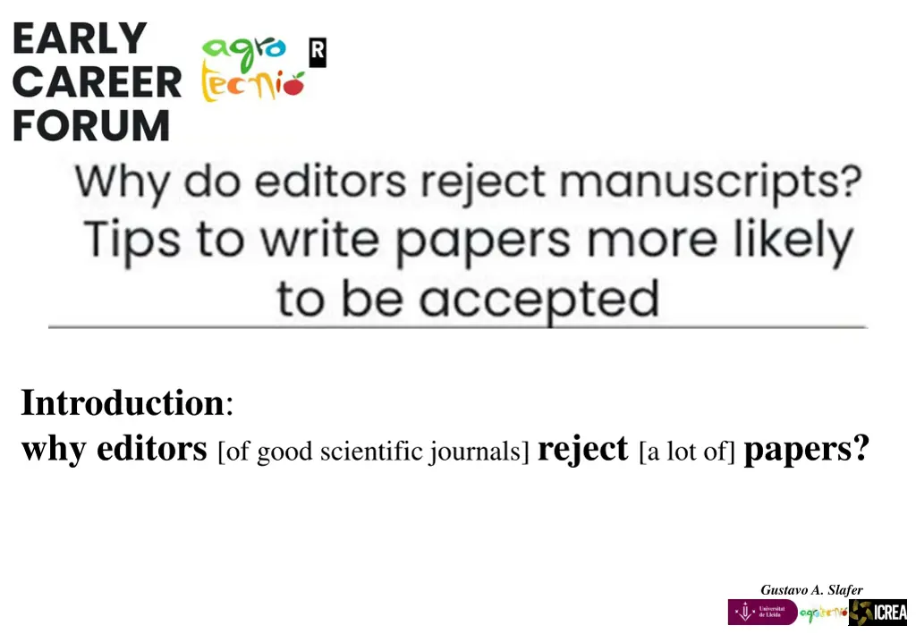 introduction why editors of good scientific n.w